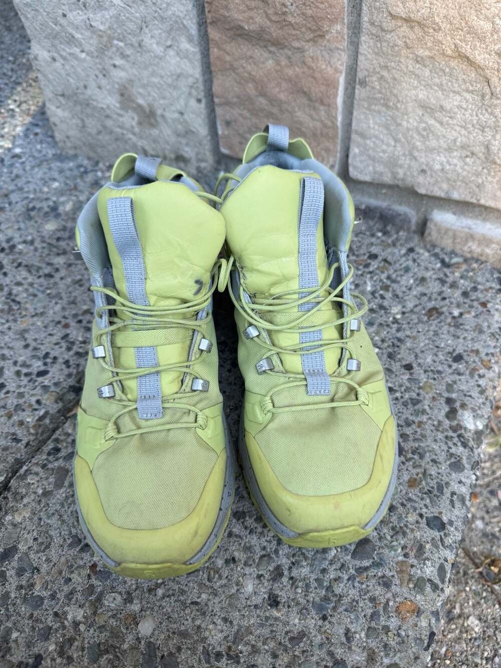 On Cloudtrax Waterproof Hiking Boots Women's Zest and Glacier